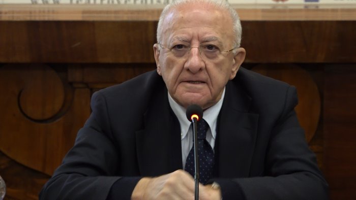 de luca a salerno la candidatura di cirielli sono commosso