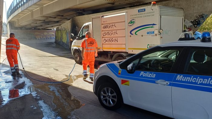 capodichino nuovo intervento di bonifica a piazza di vittorio