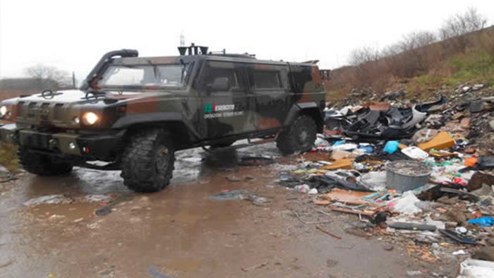 cardito scoperta area per smistamento abusivo di rifiuti