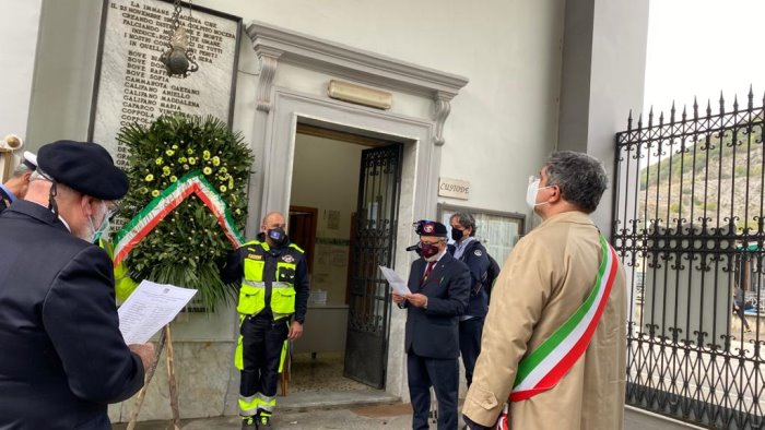 giorno dei defunti a nocera cerimonia celebrativa al cimitero