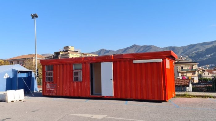 cava de tirreni un container ufficio a sostegno dell usca