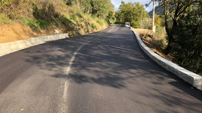 a cicerale conclusi i lavori di messa in sicurezza stradale