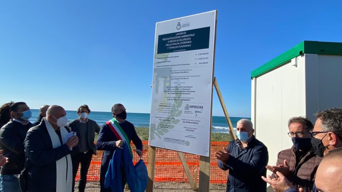 paestum il nuovo lungomare prende forma al via i lavori