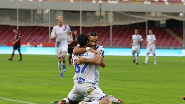 salernitana sampdoria 0 2 altro tracollo granata all arechi incubo serie b