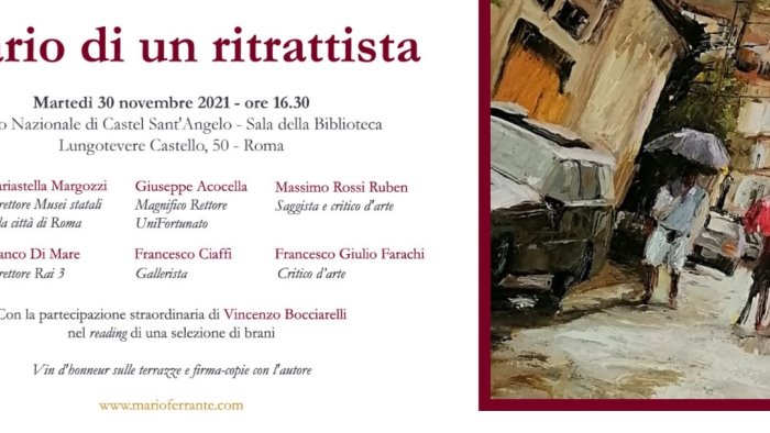 a roma si presenta diario di un ritrattista di mario ferrante