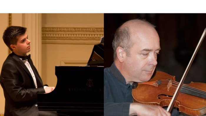 il violinista duroy e il pianista gomena pronti ad incantare ariano