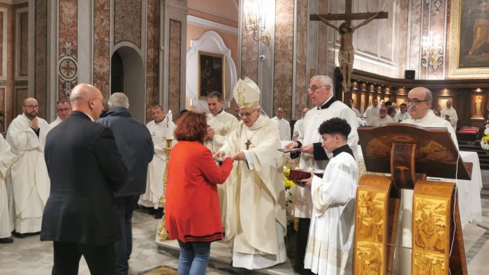 sorrento il vescovo alfano celebra in cattedrale i primi vespri di cristo re