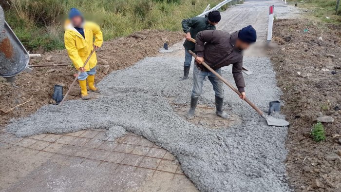 viabilita nel cilento proseguono i lavori in localita rizzico