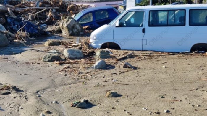 c e stata una frana una cosa grossa l audio della segnalazione al 112