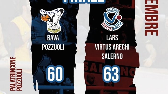 basket serie b la virtus arechi salerno vince il derby pozzuoli ko 60 63