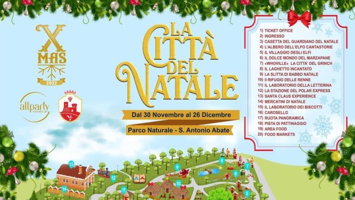 sant antonio abate il 30 novembre si inaugura xmas 80057 la citta del natale