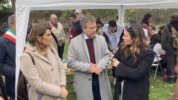 pompei il ministro alessandra locatelli in visita al parco archeologico