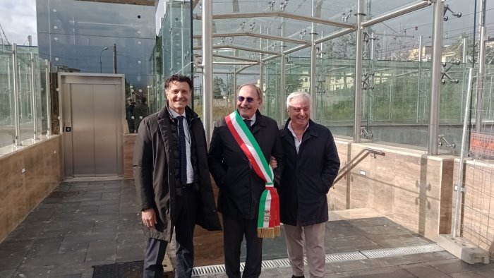linea ferroviaria napoli salerno inaugurato nuovo sottopasso a pompei