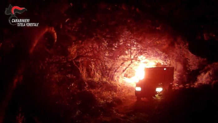 bruciavano rifiuti sul terminio atti criminali e sfregi al parco ora basta