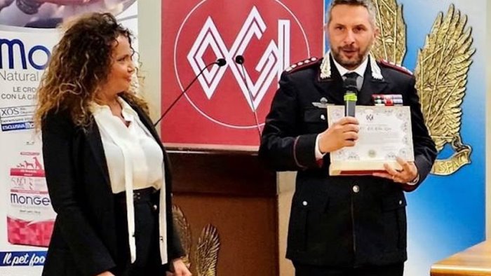 carabinieri il colonnello scarso ritira il premio giustizia