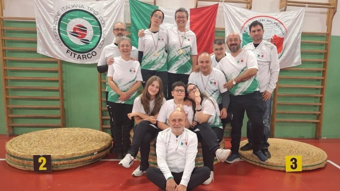 arcieri del tricolle cinque ori ed un argento