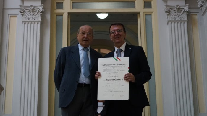 giovanni caturano cavaliere della repubblica soddisfazione del presidente aci