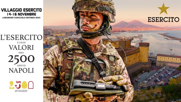 cultura 2500 napoli domani villaggio esercito celebra storia della citta