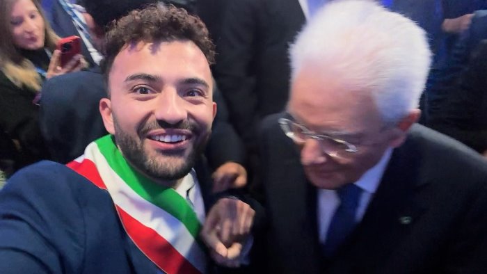 io giovane vicesindaco e la gioia di incontrare il presidente mattarella