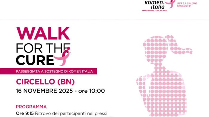 circello ospita per la prima volta la camminata in rosa walk for the cure