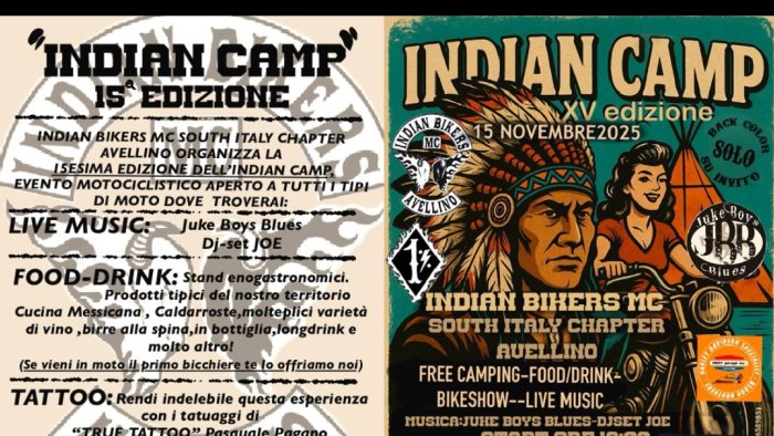 indian camp ci siamo stasera a tutto rock con gli indian bikers