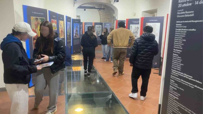 benevento visita alla mostra italia donna del liceo scientifico rummo