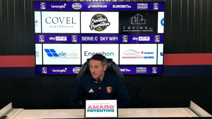 salernitana potenza de giorgio trasferta dura ma avremo cattiveria