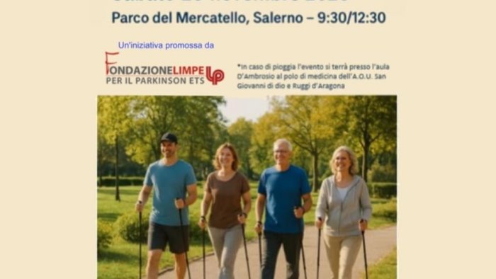 un passo per il parkinson evento al parco del mercatello