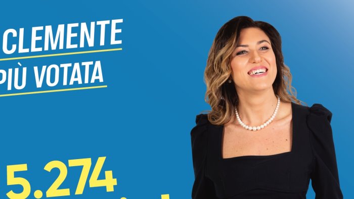 clemente prima candidata nel sannio per numero di preferenze grazie a tutti