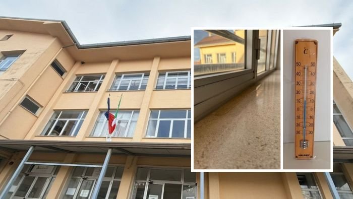 nel 2025 a scuola in aule con 10 gradi e scale di emergenza inadeguate