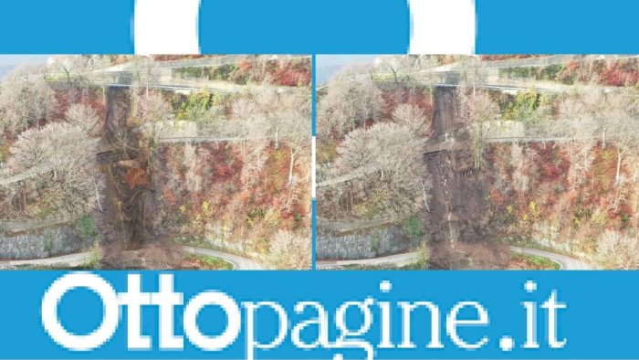 la madonna col bambino nel fotogramma della frana la suggestione corre sul web