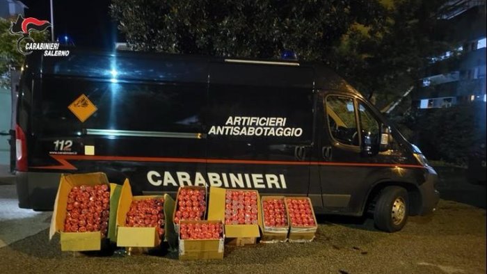 trovati nel furgone con 120 chili di botti due arresti nel salernitano