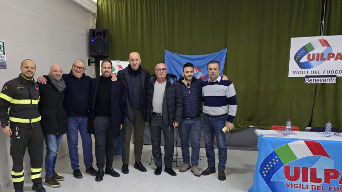 uilpa vigili del fuoco benevento andrea calabrese eletto segretario foto