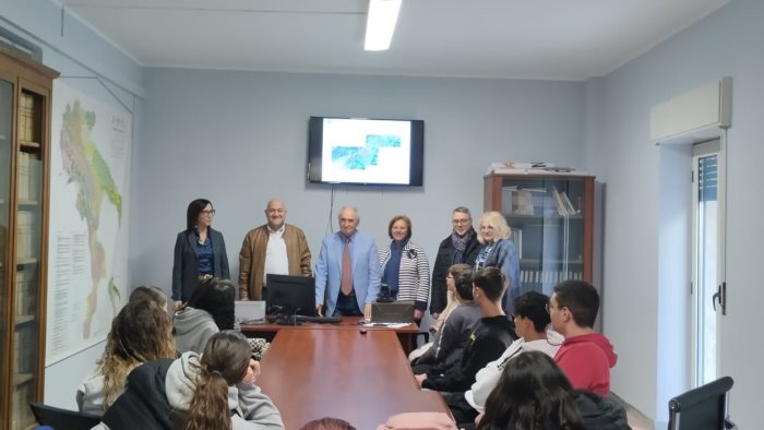gli studenti del cicerone di sala consilina in visita al consorzio di bonifica