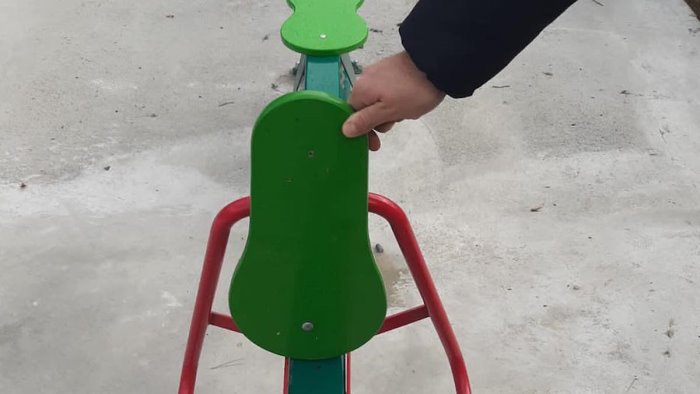 marina di camerota danneggiate giostrine del parco