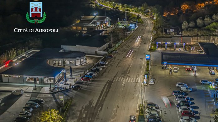 agropoli attivato l impianto di pubblica illuminazione sulla via del mare