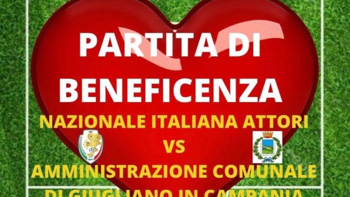 la nazionale attori ha scelto giugliano per la partita di beneficenza pre natale