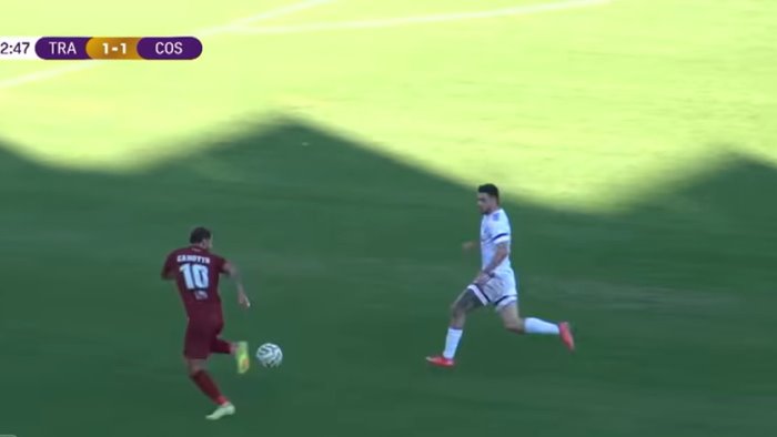ex salernitana canotto fa un gol alla cassano tacco e palla all angolino