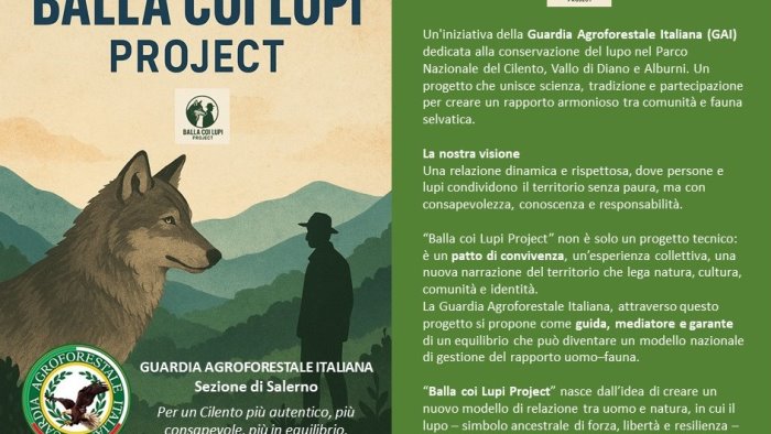 balla coi lupi project l iniziativa della gai nel parco del cilento