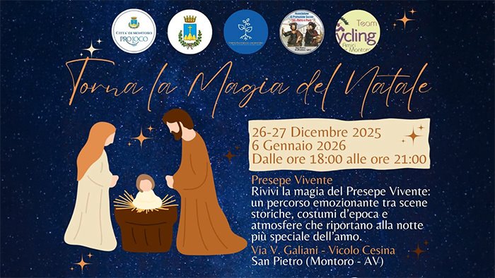 torna la magia del natale presepe vivente e mercatini a montoro