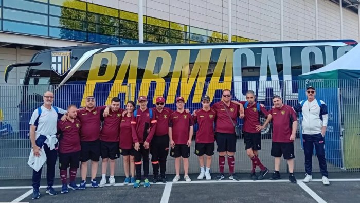 salernitana col trapani iniziativa con la squadra for special