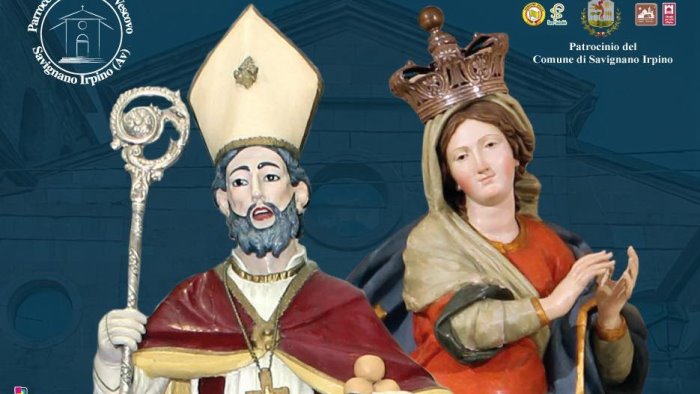 savignano irpino accoglie le statue restaurate di san nicola e l immacolata