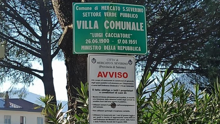 mercato san severino al via il restyling della villa comunale