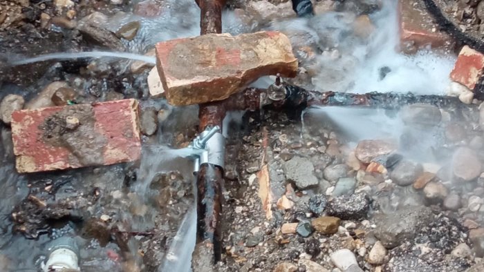 guasto alla rete servizio idrico sospeso a melizzano