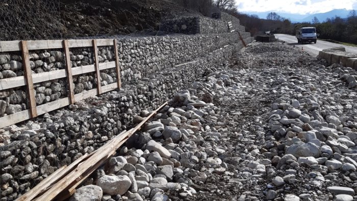 a buccino sulla sr 407 quasi completati i lavori di messa in sicurezza