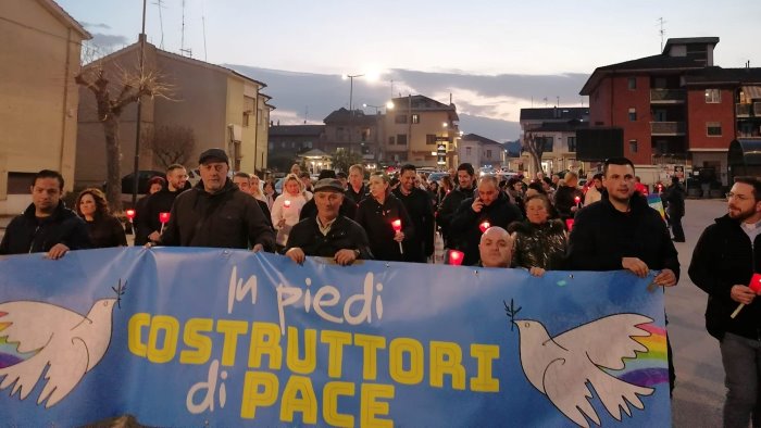 fiaccolata della pace per il cessate il fuoco grottaminarda c e