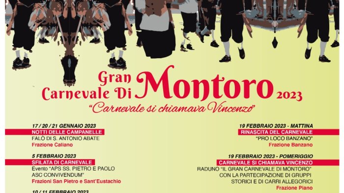 montoro si rinnova la tradizione del gran carnevale