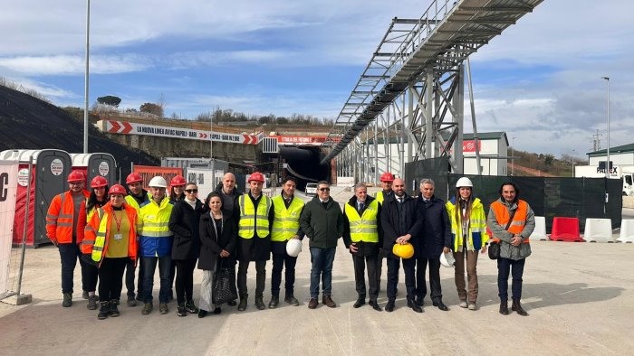 galleria di grottaminarda alta velocita napoli bari si accelera per i lavori