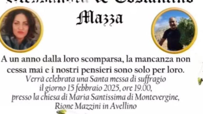 avellino un anno senza alessandra e costantino mazza