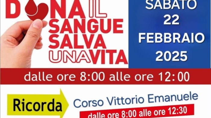 aquilonia arriva l evento dona il sangue salva una vita